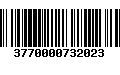 Código de Barras 3770000732023