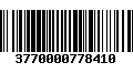 Código de Barras 3770000778410