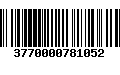 Código de Barras 3770000781052