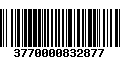 Código de Barras 3770000832877