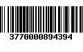 Código de Barras 3770000894394