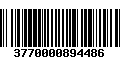 Código de Barras 3770000894486