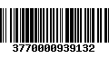 Código de Barras 3770000939132