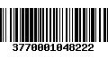 Código de Barras 3770001048222