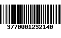 Código de Barras 3770001232140