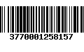 Código de Barras 3770001258157