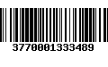 Código de Barras 3770001333489