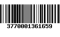 Código de Barras 3770001361659