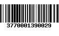 Código de Barras 3770001390029