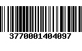 Código de Barras 3770001404097