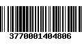 Código de Barras 3770001404806