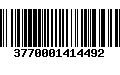 Código de Barras 3770001414492