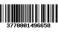 Código de Barras 3770001496658