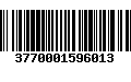 Código de Barras 3770001596013