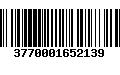 Código de Barras 3770001652139