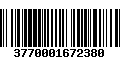 Código de Barras 3770001672380