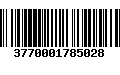 Código de Barras 3770001785028