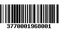 Código de Barras 3770001968001