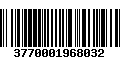 Código de Barras 3770001968032