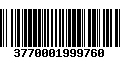 Código de Barras 3770001999760