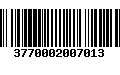 Código de Barras 3770002007013