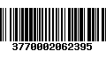 Código de Barras 3770002062395