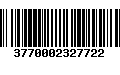 Código de Barras 3770002327722