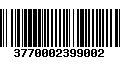 Código de Barras 3770002399002