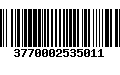 Código de Barras 3770002535011