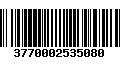 Código de Barras 3770002535080