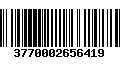 Código de Barras 3770002656419