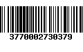 Código de Barras 3770002730379