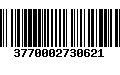 Código de Barras 3770002730621