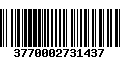 Código de Barras 3770002731437