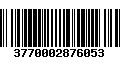 Código de Barras 3770002876053