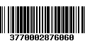 Código de Barras 3770002876060