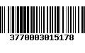 Código de Barras 3770003015178