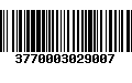 Código de Barras 3770003029007