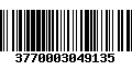 Código de Barras 3770003049135