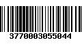 Código de Barras 3770003055044