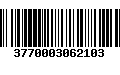 Código de Barras 3770003062103