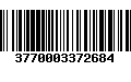 Código de Barras 3770003372684