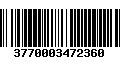 Código de Barras 3770003472360