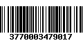 Código de Barras 3770003479017