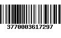 Código de Barras 3770003617297