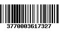 Código de Barras 3770003617327