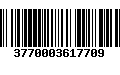 Código de Barras 3770003617709