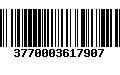 Código de Barras 3770003617907