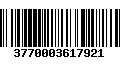 Código de Barras 3770003617921