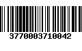 Código de Barras 3770003710042